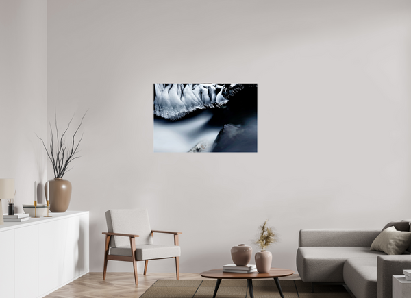 105 x 70 cm, Photo Print Under Acrylic Glass Water & Ice #1