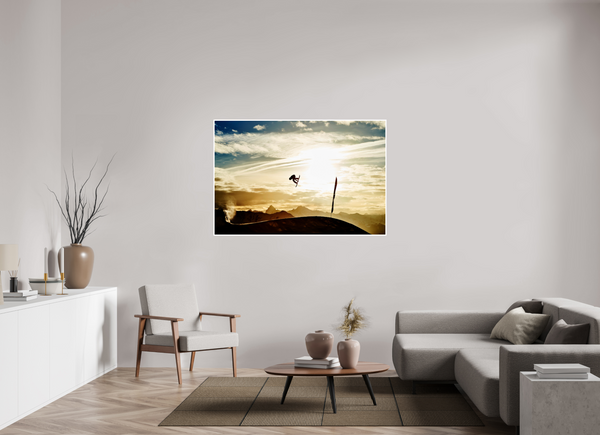 150 x 100 cm, Unframed Fuji Crystal DPII Sunset Davos