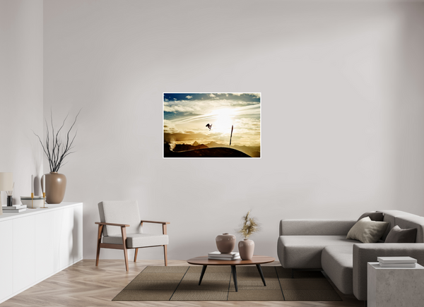 120 x 80 cm, Unframed Fuji Crystal DPII Sunset Davos