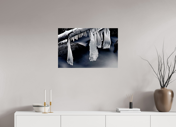 75 x 50 cm, Photo Print Under Acrylic Glass Water & Ice #3