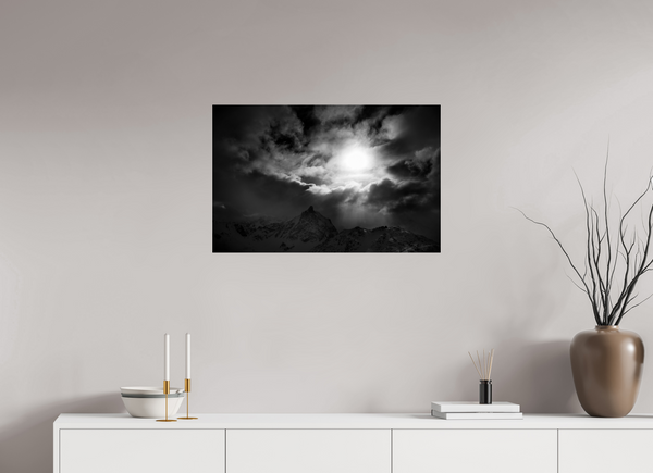 77 x 50 cm, Photo Print Under Acrylic Glass Break in the Storm, Meribel