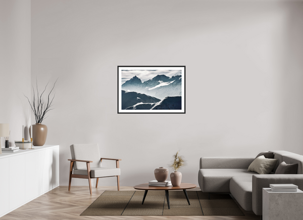 105 x 70 cm, Black Wooden Frame La Grave #2