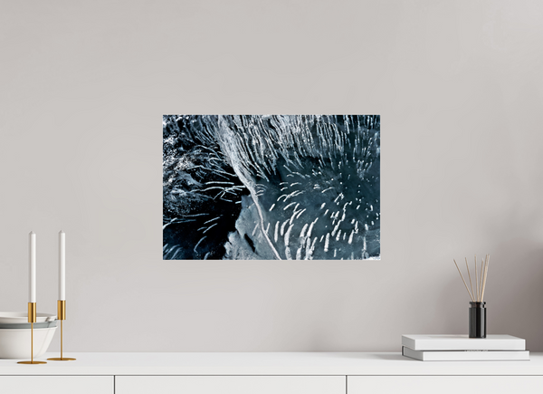 45 x 30 cm, Photo Print Under Acrylic Glass Glacial Ice #1