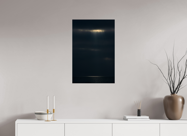 50 x 75 cm, Photo Print Under Arcylic Glass A Fleeting Moment on a Dark Ocean