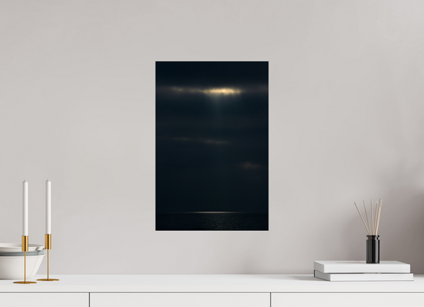 30 x 45 cm, Photo Print Under Arcylic Glass A Fleeting Moment on a Dark Ocean