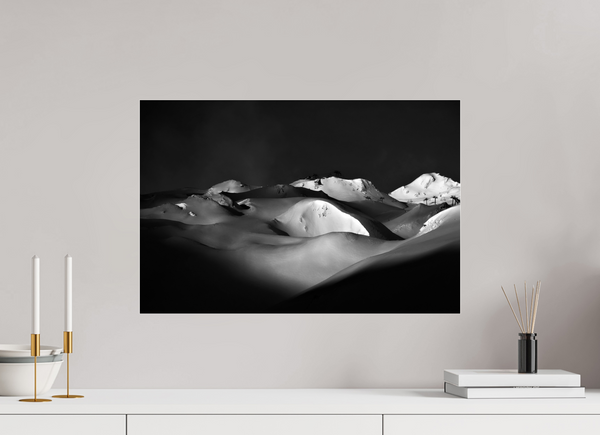 60 x 40 cm, Photo Print Under Acrylic Glass Powder Day, Tignes