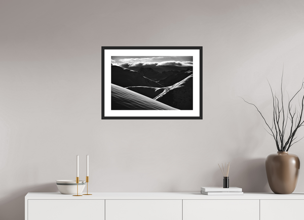 60 x 40 cm, Black Wooden Frame La Grave #1