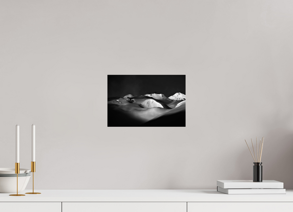 30 x 20 cm, Photo Print Under Acrylic Glass Powder Day, Tignes