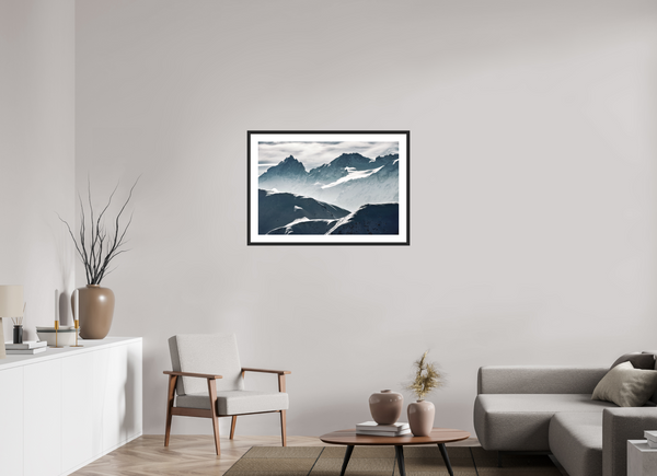 90 x 60 cm, Black Wooden Frame La Grave #2