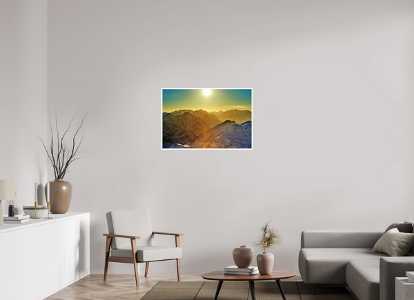 90 x 60 cm, Unframed Fuji Crystal DPII Klosters Evening Light