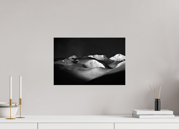 45 x 30 cm, Photo Print Under Acrylic Glass Powder Day, Tignes