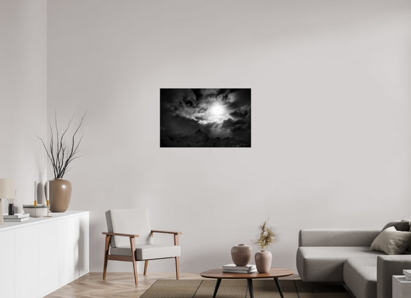 92.4 x 60 cm, Photo Print Under Acrylic Glass Break in the Storm, Meribel