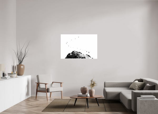 120 x 80 cm, Unframed Fuji Crystal DPII Black Crows #2