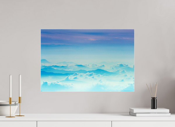 60 x 40 cm, Photo Print Under Acrylic Glass Mountains Hues