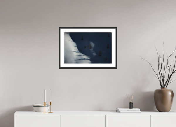 60 x 40 cm, Black Wooden Frame Shadows #1