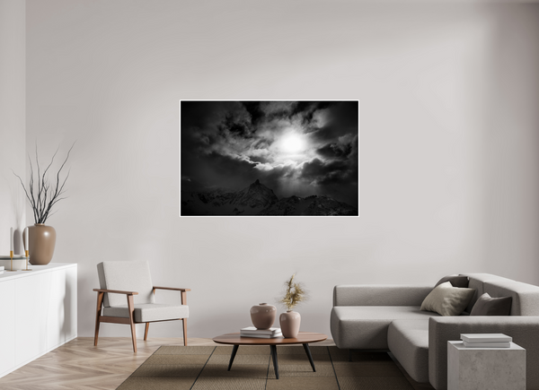 169.4 x 110 cm, Unframed Fuji Crystal DPII Break in the Storm, Meribel