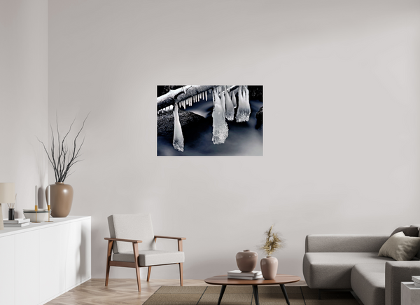 105 x 70 cm, Photo Print Under Acrylic Glass Water & Ice #3