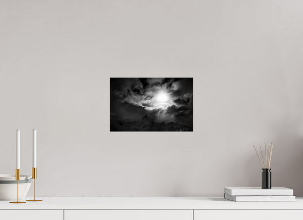 30.8 x 20 cm, Photo Print Under Acrylic Glass Break in the Storm, Meribel