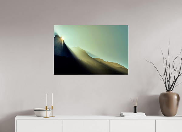 90 x 60 cm, Photo Print Under Acrylic Glass Sunrise #2