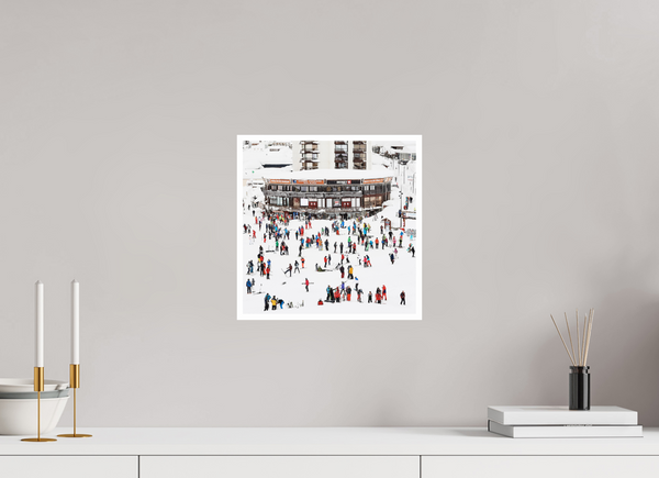 30 x 30 cm, 1cm Boarder + Fuji Crystal DPII Tignes