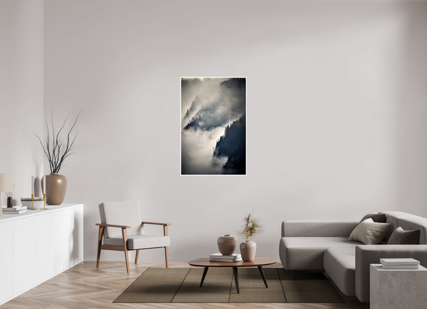 80 x 120 cm, Unframed Fuji Crystal DPII Steep Valley Trees