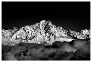 Main image Mont Blanc Massif above the clouds.