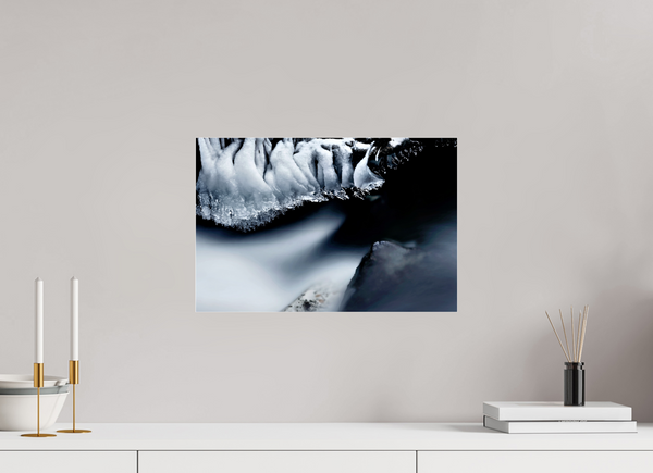 45 x 30 cm, Photo Print Under Acrylic Glass Water & Ice #1