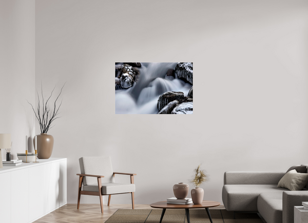 105 x 70 cm, Photo Print Under Acrylic Glass Water & Ice #2