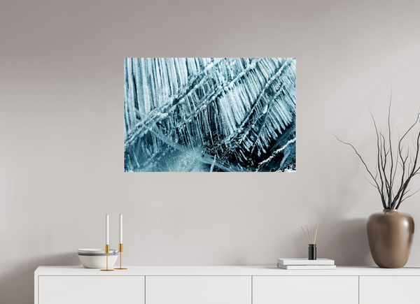 90 x 60 cm, Photo Print Under Acrylic Glass Glacial Ice #3