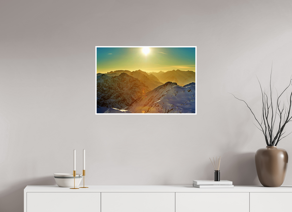 75 x 50 cm, Unframed Fuji Crystal DPII Klosters Evening Light