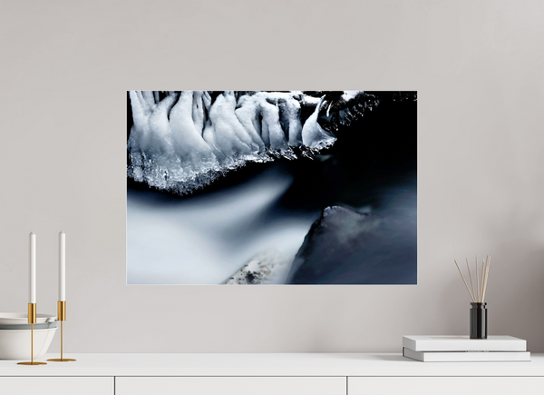 60 x 40 cm, Photo Print Under Acrylic Glass Water & Ice #1