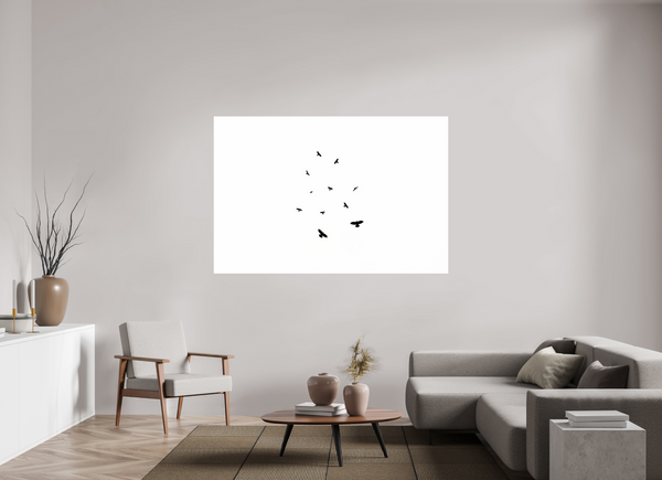 180 x 120 cm, Unframed Fuji Crystal DPII Black Crows #3