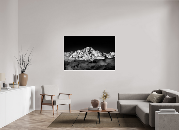 150 x 100 cm, Unframed Fuji Crystal DPII Mont Blanc