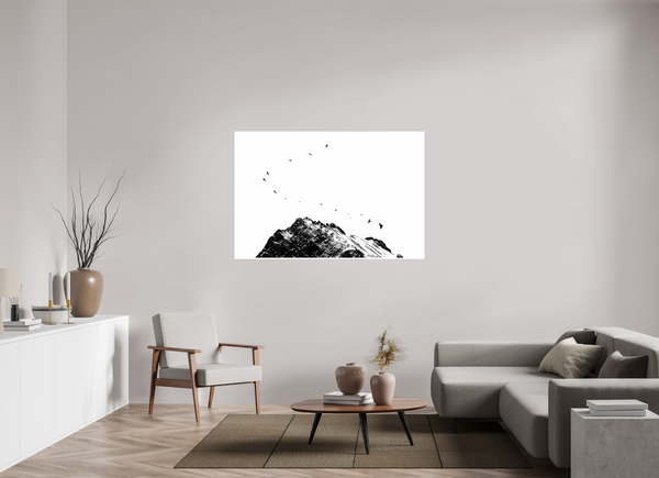 150 x 100 cm, Unframed Fuji Crystal DPII Black Crows #2