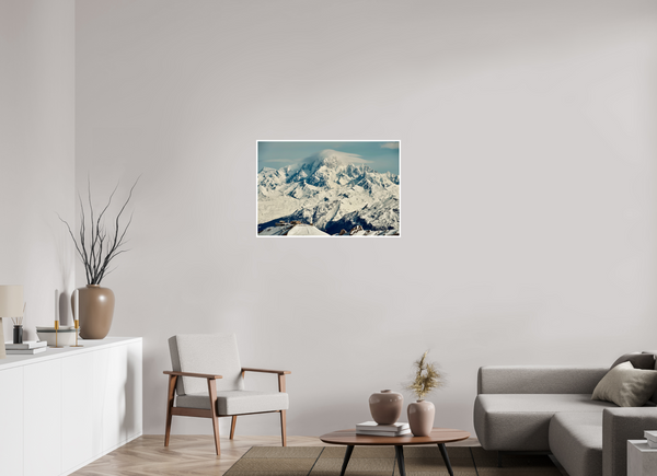 90 x 60 cm, Unframed Fuji Crystal DPII Mont Blanc from Val d'Isere