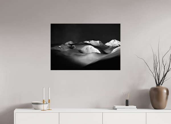 90 x 60 cm, Photo Print Under Acrylic Glass Powder Day, Tignes