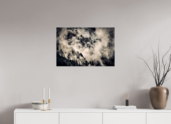 75 x 50 cm, Photo Print Under Acrylic Glass Klosters Forest #1