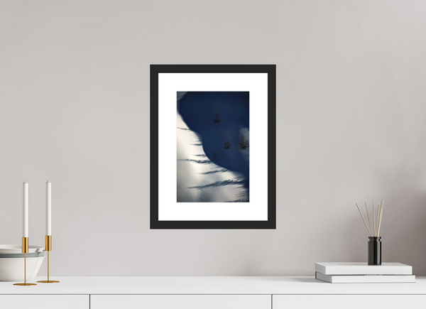 20 x 30 cm, Black Wooden Frame Shadows #2