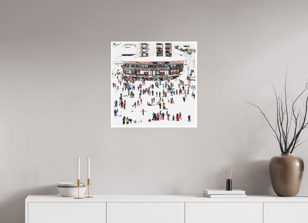 60 x 60 cm, 1cm Boarder + Fuji Crystal DPII Tignes