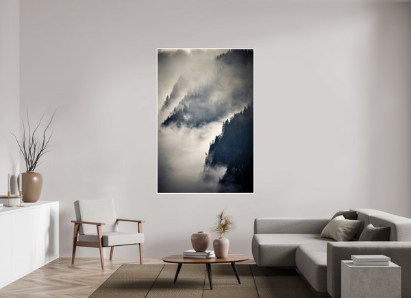 120 x 180 cm, Unframed Fuji Crystal DPII Steep Valley Trees