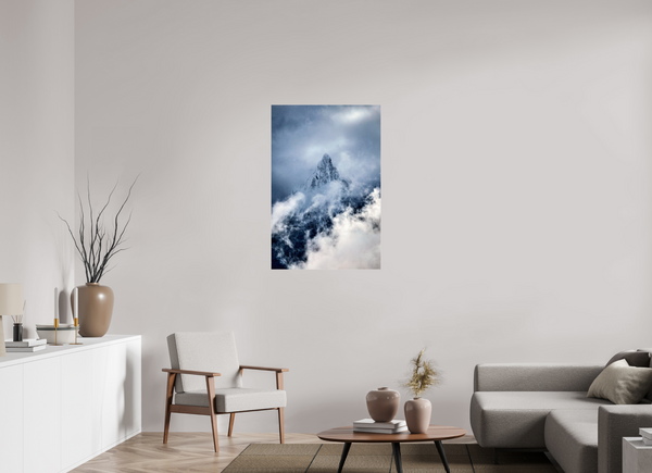 70 x 105 cm, Photo Print Under Acrylic Glass L’Aiguille, Manigod