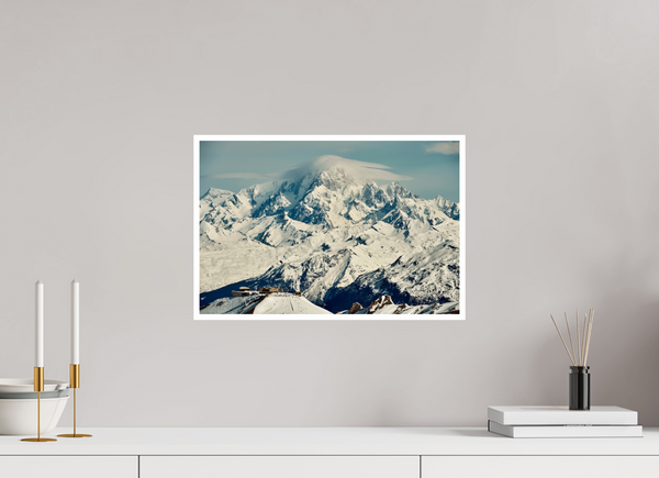 45 x 30 cm, Unframed Fuji Crystal DPII Mont Blanc from Val d'Isere