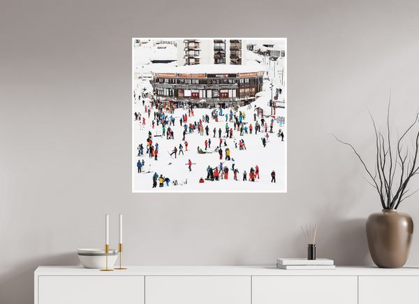 80 x 80 cm, 1cm Boarder + Fuji Crystal DPII Tignes