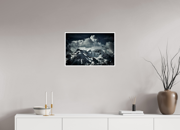 60 x 40 cm, Unframed Fuji Crystal DPII Storm Building